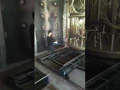 Vacuum coating of large stainless steel furniture