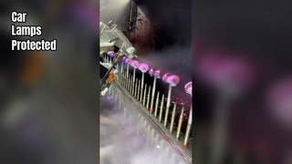 uv spraying line for Colored plastic handicrafts