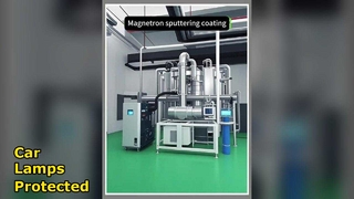 The magnetron sputtering coating machine is used to coat the back cover of mobile phones