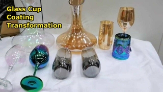Comparison before and after the glass cup coating process