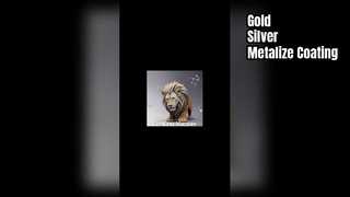 Customized Gold silver metalize UV paint machine spray coating UV Coating Machine Craft Paint system