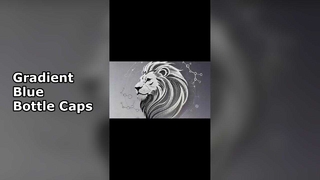  multi-color gradient blue cosmetic bottle caps